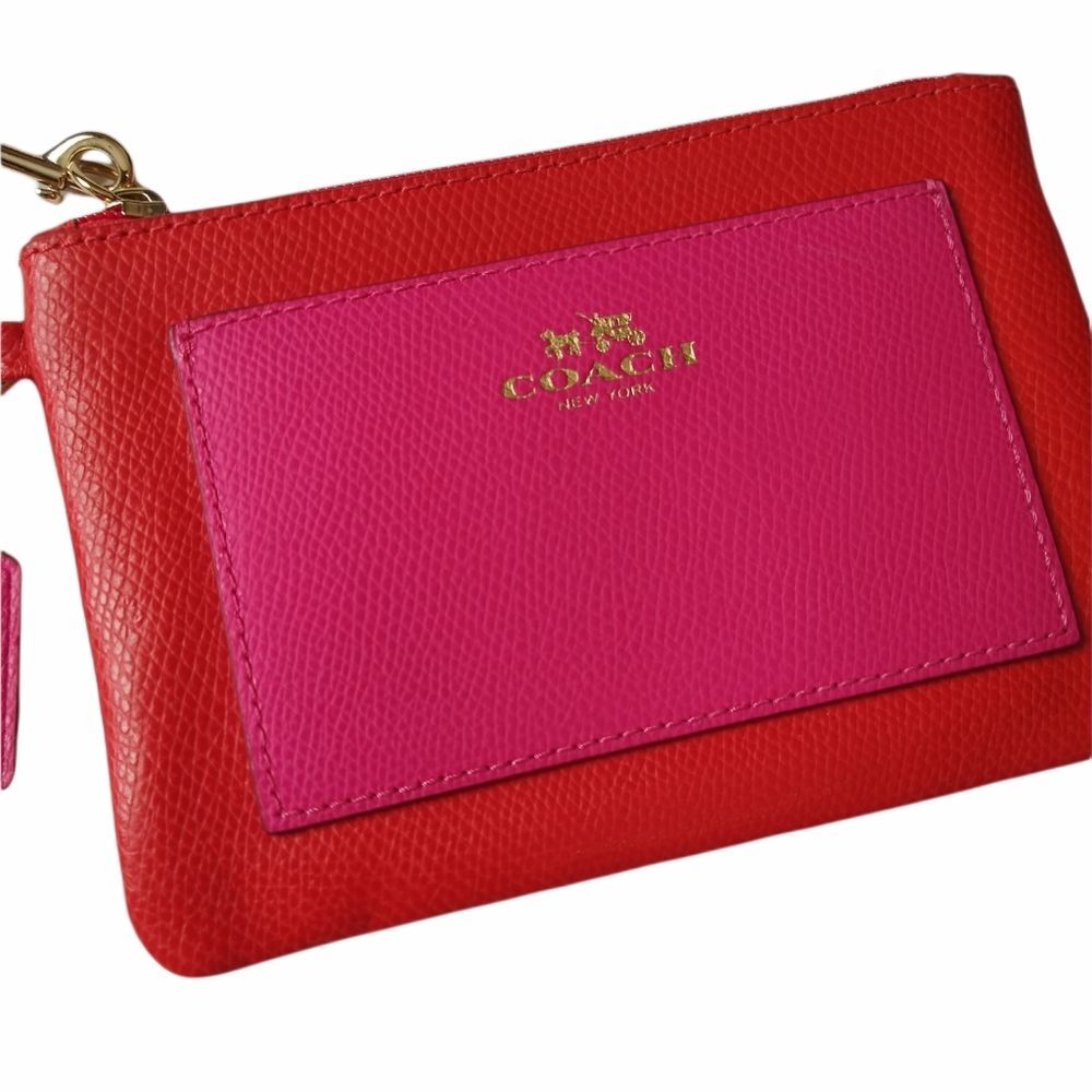 NWOT Coach Color Block Small Wristlet